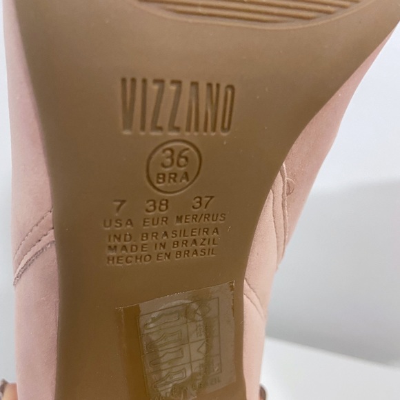 [VIZZANO] Nobuck Nice Glam ROSA heel bootie. Size 7. - Picture 12 of 15